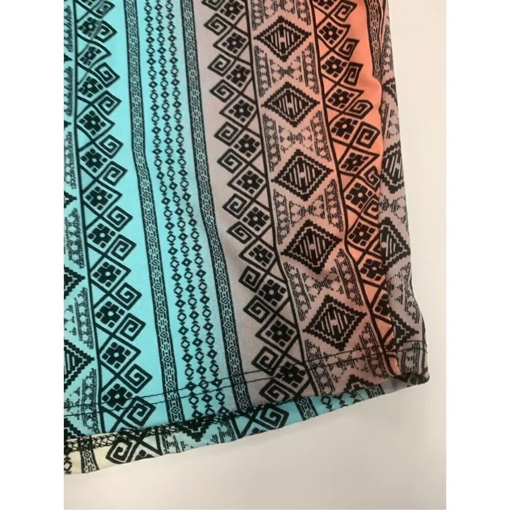 Aztec Patterned Biker Shorts - Picture 5 of 8